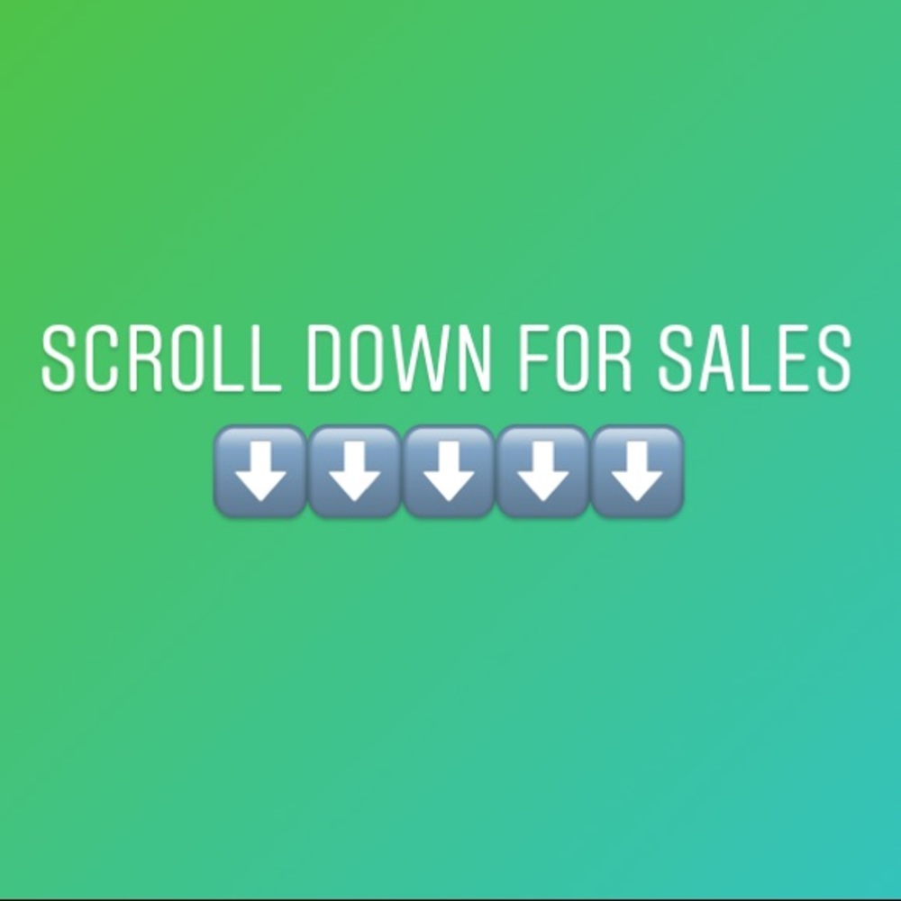 Sales below!